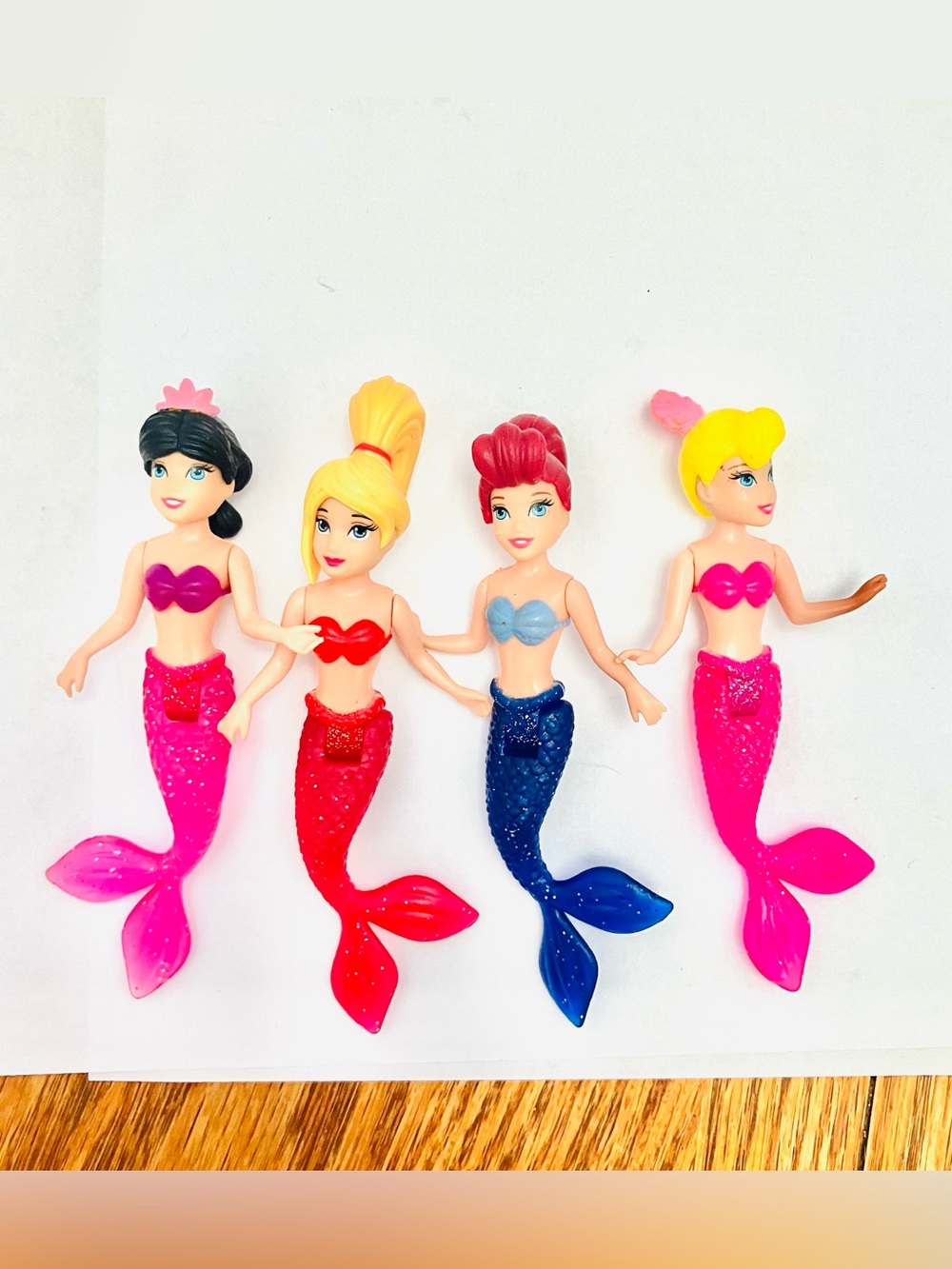 Disney The Little Mermaid Ariel’s Sisters Mermaids Lot(4) 4in Arista Alana 2011